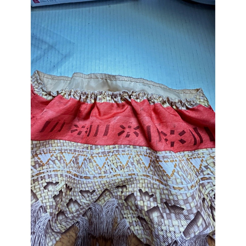 Disney Girls Fantasy Costume Skirt 4-5X Polyester Elastic/Stretch Beige Red